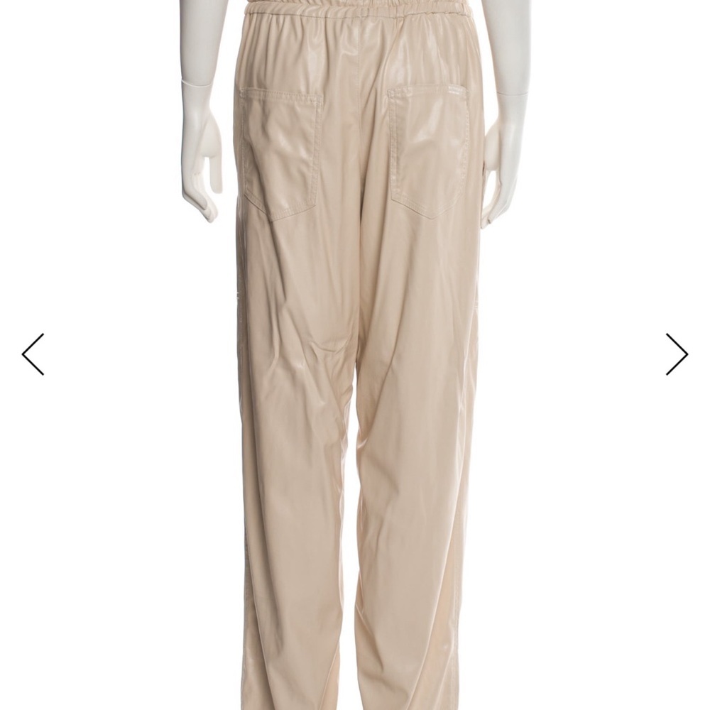 Isabel Marant “Brina” Faux leather Pants | Cream High-Waist | The Row, Nanushka - Picture 4 of 9